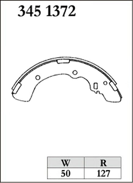 DIXCEL ブレーキシュー RGXタイプ ミツビシ デリカ P23V/P25V/P27V/P45V/P23W/P24W/P25W/P35W 1986/04〜1994/03 リア左右セット 3451372