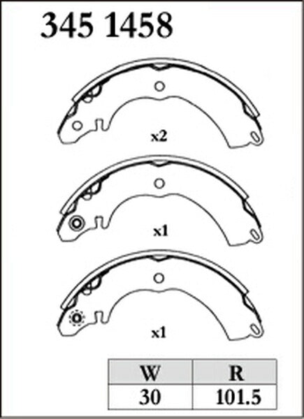 DIXCEL ブレーキシュー RGSタイプ ミツビシ ランサー/ランサーセディア CS5A 2000/03〜2004/11 リア左右セット 3451458