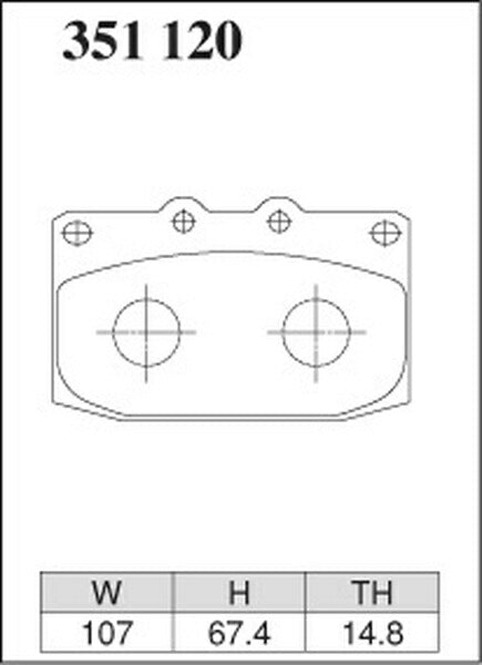 DIXCEL ブレーキパッド ECタイプ マツダ RX-7 FD3S 1991/11〜2002/08 フロント左右セット 351120