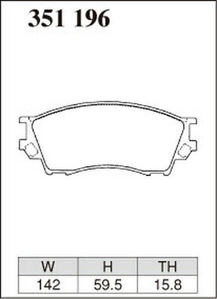 DIXCEL ブレーキパッド Zタイプ マツダ プロシードマービー UV56R/UVL6R 1996/02〜1999/12 フロント左右セット 351196