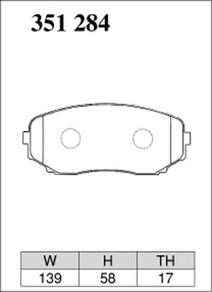 DIXCEL ブレーキパッド ECタイプ マツダ MPV LY3P 2006/02〜 フロント左右セット 351284