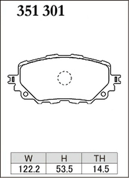 DIXCEL ブレーキパッド ESタイプ マツダ ロードスター/ユーノスロードスター ND5RC 2015/05〜 フロント左右セット 351301