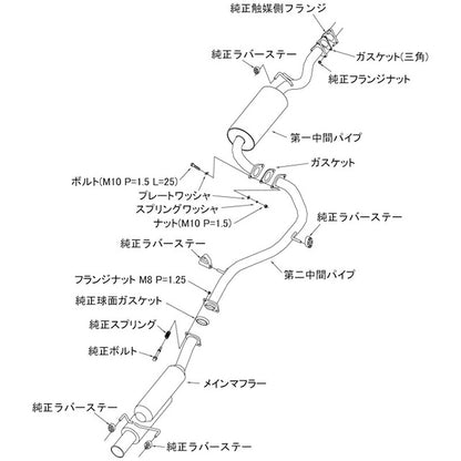 HKS silent Hi-Power CR-Z ZF1 10/02-12/09 【32016-AH030】 マフラー silent Hi-Power エッチケーエス サイレントハイパワー