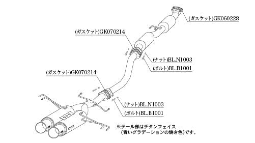 柿本改 Regu.06 & R シビックタイプR DBA 6BA-FK8 2017/12〜2021/6 【H223119】 マフラー カキモト カキモト レグ06 & R