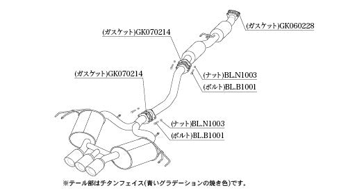 柿本改 Class KR シビックタイプR DBA 6BA-FK8 2017/12〜2021/6 【H713119】 マフラー カキモト カキモト クラスKR