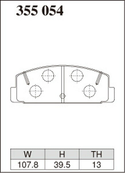 DIXCEL ブレーキパッド RDタイプ マツダ RX-7 FC3S/FC3C 1985/10〜1991/11 リア左右セット 355054