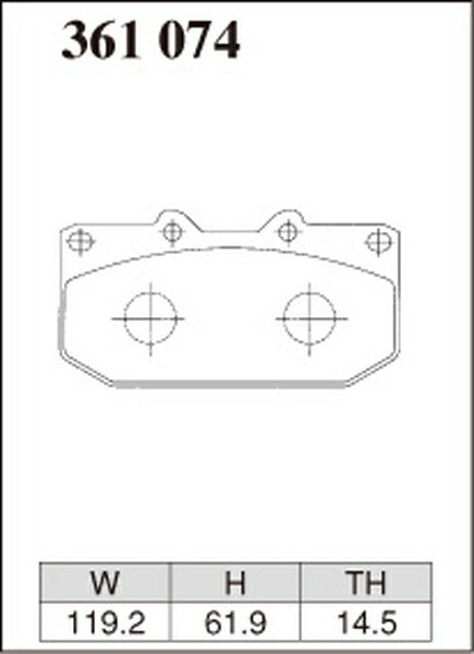 DIXCEL ブレーキパッド Zタイプ スバル インプレッサWRX STi GC8 1996/09〜1997/08 フロント左右セット 361074