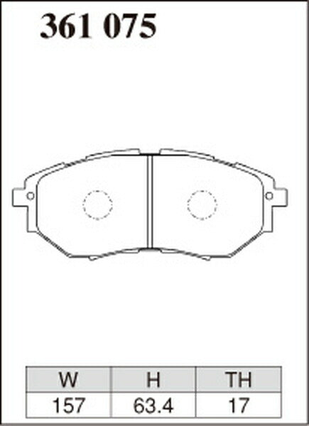 DIXCEL ブレーキパッド Sタイプ スバル レガシィアウトバック BR9 2011/05〜2012/05 フロント左右セット 361075