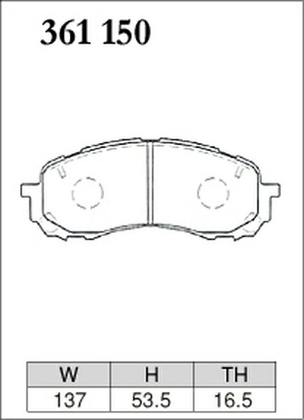 DIXCEL ブレーキパッド ECタイプ スバル インプレッサスポーツ/インプレッサスポーツワゴン GP2/GP3 2011/12〜2016/10 フロント左右セット 361150