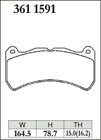 DIXCEL ブレーキパッド ECタイプ スバル インプレッサ GRB/GVB 2007/11〜 フロント左右セット 3611591