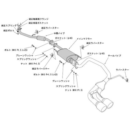 HKS Cool Style II N-ONE JG1 14/05-20/03 【32024-AH008】 マフラー Cool Style II エッチケーエス クールスタイル2