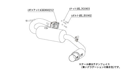 柿本改 GTbox 06&S エクリプスクロス DBA 5BA-GK1W 2018/3〜2020/12 【M44335】 マフラー カキモト カキモト GTボックス 06&S