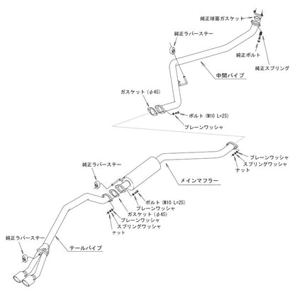 HKS Hi-Power SPEC-L II N-ONE JG3 20/11-25/10 【31019-AH109】 マフラー Hi-Power SPEC-L II エッチケーエス ハイパワースペックL 2