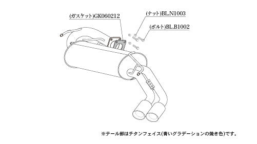 柿本改 Class KR エクリプスクロス DBA 5BA-GK1W 2018/3〜2020/12 【M71335】 マフラー カキモト カキモト クラスKR