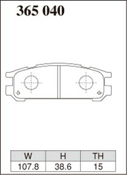 DIXCEL ブレーキパッド RDタイプ スバル レガシィセダン/レガシィB4 BD2/BD3/BD4 1996/06〜1998/12 リア左右セット 365040