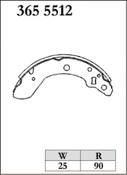 DIXCEL ブレーキシュー RGMタイプ スバル R2 RC1/RC2 2003/12〜 リア左右セット 3655512