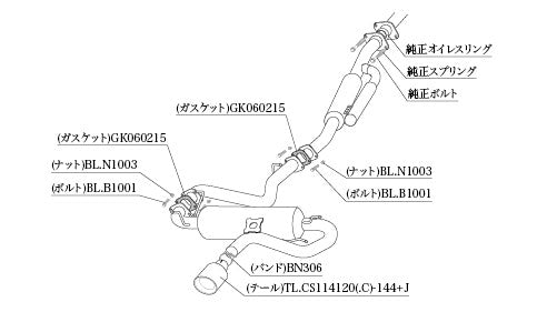 柿本改 Class KR ステンレステール 86 GR DBA 4BA-ZN6 2017/12〜2021/10 【T713158P】 マフラー カキモト カキモト クラスKR ステンレステール