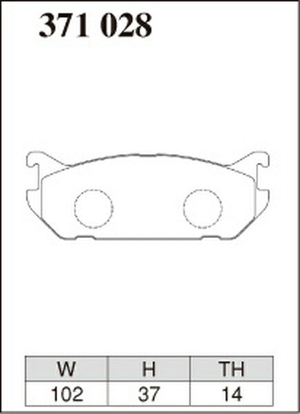 DIXCEL ブレーキパッド ECタイプ スズキ アルト CM21V 1990/02〜1994/10 フロント左右セット 371028