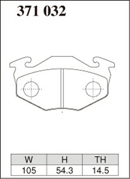 DIXCEL ブレーキパッド Sタイプ マツダ キャロル AA6PA 1990/02〜1992/07 フロント左右セット 371032