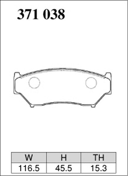 DIXCEL ブレーキパッド Mタイプ マツダ プロシードレバンテ TJ52W 1997/11〜 フロント左右セット 371038