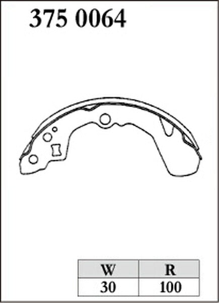 DIXCEL ブレーキシュー RGMタイプ マツダ キャロル AA6PA 1992/07〜1995/10 リア左右セット 3750064