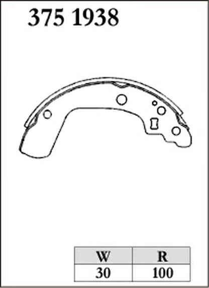 DIXCEL ブレーキシュー RGMタイプ スズキ スイフト ZC11S/ZC21S/ZC71S 2004/11〜2010/09 リア左右セット 3751938