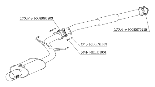 柿本改 Kakimoto.R ミツビシ ランサーエボリューションVII/VIII/VIII MR GH-CT9A 2001/02〜2005/03 MS307