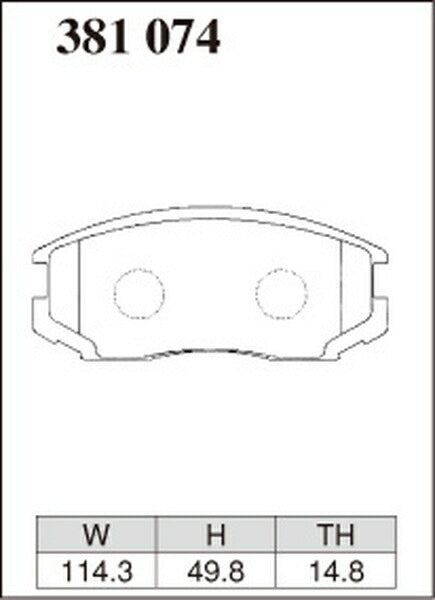 DIXCEL ブレーキパッド ECタイプ トヨタ ラッシュ J200E/J210E 2006/01〜2016/03 フロント左右セット 381074