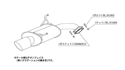 柿本改 Class KR レガシィツーリングワゴン DBA-BRM 2012/5〜2014/10 【B71340】 マフラー カキモト カキモト クラスKR