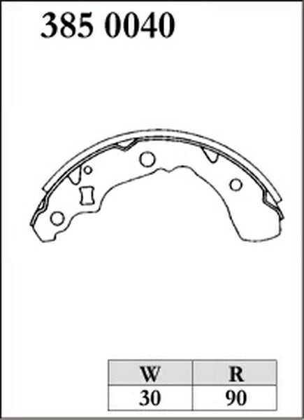 DIXCEL ブレーキシュー RGMタイプ ダイハツ ミラジーノ L710S 1999/02〜2001/09 リア左右セット 3850040