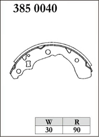 DIXCEL ブレーキシュー RGMタイプ ダイハツ ミラジーノ L710S 1999/02〜2001/09 リア左右セット 3850040