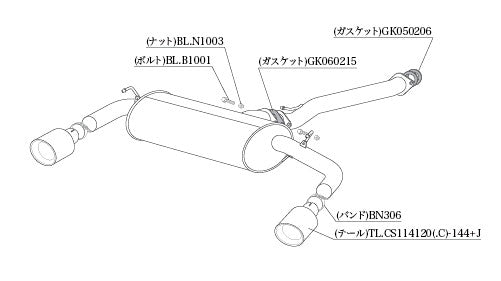 柿本改 Class KR チタンフェイステール RAV4 ハイブリッド 6AA-AXAH52 2019/4〜2024/12 【T713165C】 マフラー カキモト カキモト クラスKR チタンフェイステール