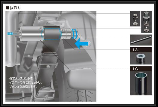 Genb イージーエクスチェンジツール リーフセット トヨタ ハイエース TRH200/KDH200/GDH200系 SSTEXL