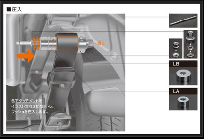 Genb イージーエクスチェンジツール リーフセット トヨタ ハイエース TRH200/KDH200/GDH200系 SSTEXL