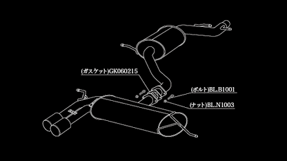 柿本改 einsatz s-622 AUDI A3スポーツバック DBA-8PCAX 2010/03〜2013/09 A6C3029C