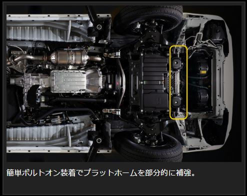 Genb フレームサポートバー フロント トヨタ ハイエース KDH200/GDH200系 OUB02H
