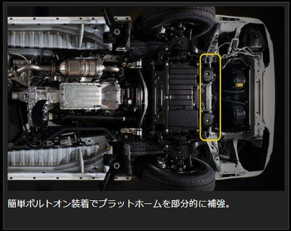 Genb フレームサポートバー フロント トヨタ ハイエース KDH200/GDH200系 OUB02H