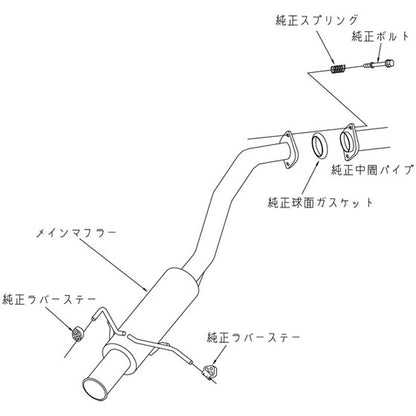 HKS silent Hi-Power フィット GK5 13/09-20/01 【32016-AH031】 マフラー silent Hi-Power エッチケーエス サイレントハイパワー