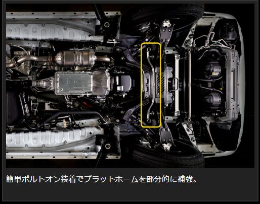 Genb フレームサポートバー センター トヨタ ハイエース TRH200/KDH200/GDH200系 OUB03H