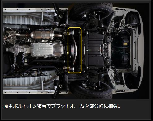 Genb フレームサポートバー センター トヨタ ハイエース KDH200/GDH200系 OUB04H
