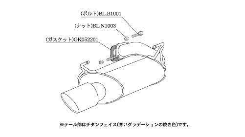 柿本改 Class KR フォレスター DBA-SJ5 2012/11〜2018/7 【B71352】 マフラー カキモト カキモト クラスKR