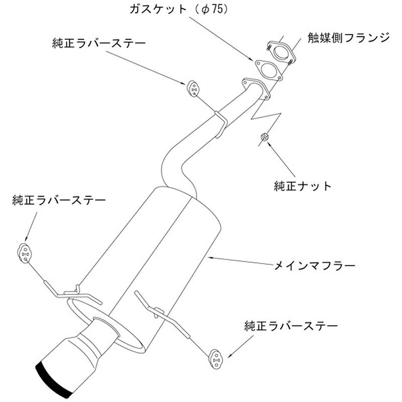 HKS Super Turbo Muffler RX-7 FD3S 91/12-02/08 【31029-AZ001】 マフラー Super Turbo Muffler エッチケーエス スーパーターボマフラー