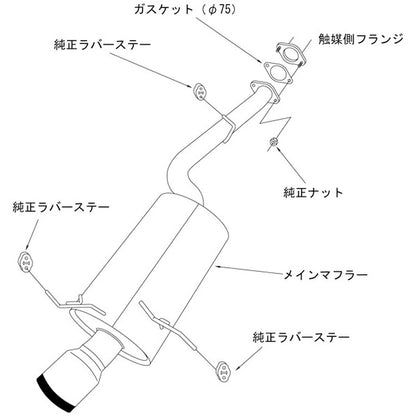 HKS Super Turbo Muffler RX-7 FD3S 91/12-02/08 【31029-AZ001】 マフラー Super Turbo Muffler エッチケーエス スーパーターボマフラー