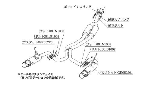 柿本改 Regu.06 & R Dualセンター付 レヴォーグ DBA-VM4 2014/6〜2020/10 【B22353W】 マフラー カキモト カキモト レグ06 & R デュアルセンター付