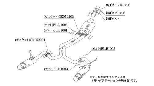 柿本改 Regu.06 & R Dualセンター付 レヴォーグ 4BA-VN5 2020/10〜2026/6 【B22361W】 マフラー カキモト カキモト レグ06 & R デュアルセンター付