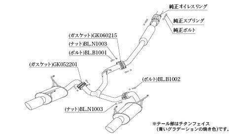 柿本改 Class KR Singleセンター付 レヴォーグ 5BA-VNH 2021/11〜2026/6 【B71361S】 マフラー カキモト カキモト クラスKR シングルセンター付
