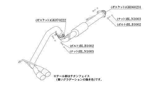 柿本改 Class KR サイド出し ハイラックス 3DF-GUN125 '20 8_M C後 2020/8〜2026/5 【T713179】 マフラー カキモト カキモト クラスKR サイド出し