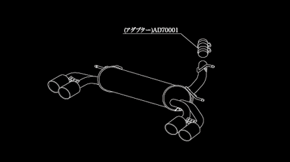 柿本改 einsatz s-622 VOLKSWAGEN ゴルフ7.5 ABA-AUCJXF 2017/05〜 W6H3036B