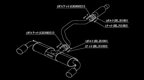 柿本改 einsatz s-622 VOLKSWAGEN ゴルフ7 ABA-AUCHH 2015/06〜2017/05 W6F3033B