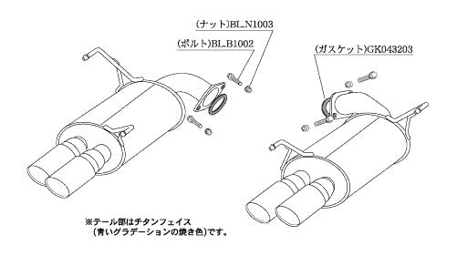 柿本改 Class KR リアピースのみ WRX S4 DBA 3BA-VAG 2014/8〜2021/3 【B71354R】 マフラー カキモト カキモト クラスKR リアピースのみ